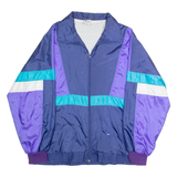 VICTORY TEAM Mens Track Jacket Purple Nylon XL