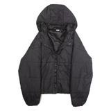 PUMA Womens Puffer Jacket Black Hooded M