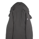 DKNY Womens Parka Coat Grey Hooded M