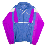 SUBY4 Mens Track Jacket Blue Nylon L