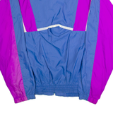 SUBY4 Mens Track Jacket Blue Nylon L