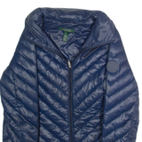 RALPH LAUREN Womens Puffer Jacket Blue Nylon XS
