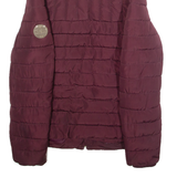 DIESEL Womens Puffer Jacket Purple S