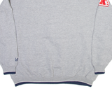 LEE Denver Broncos Mens Sweatshirt Grey V-Neck USA 2XL