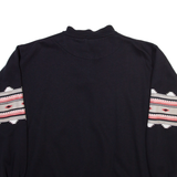 SCANDIA Mens Sweatshirt Black Button Neck XL