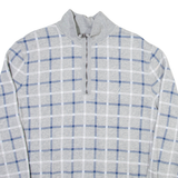 NAUTICA Mens Sweatshirt Grey 1/4 Zip L