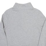 CHAMPION Womens Sweatshirt Grey 1/4 Zip M