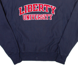 CHAMPION REVERSE WEAVE Liberty University Mens Sweatshirt Blue USA S
