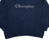 CHAMPION Mens Sweatshirt Blue 2XL