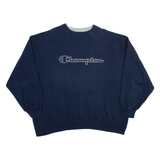 CHAMPION Mens Sweatshirt Blue 2XL