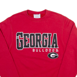 CHAMPION Georgia Bulldogs Mens Sweatshirt Red USA XS