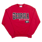 CHAMPION Georgia Bulldogs Mens Sweatshirt Red USA XS