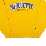 CHAMPION Marquette University Mens Sweatshirt Yellow USA M