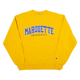 CHAMPION Marquette University Mens Sweatshirt Yellow USA M