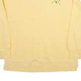 CHAMPION REVERSE WEAVE Mens Sweatshirt Yellow V-Neck L