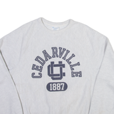 CHAMPION REVERSE WEAVE Cedarville University Mens Sweatshirt Grey USA S