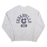 CHAMPION REVERSE WEAVE Cedarville University Mens Sweatshirt Grey USA S