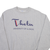 CHAMPION REVERSE WEAVE University Of Illinois Mens Sweatshirt Grey USA M