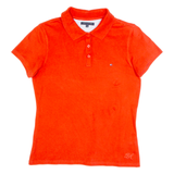 TOMMY HILFIGER GOLF Womens Polo Shirt Red M