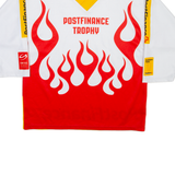 OCHSNER Postfinance Trophy Hockey Mens Jersey White Long Sleeve USA V-Neck S