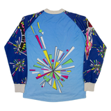 Mens Jersey Blue Long Sleeve M