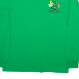 GILDAN 10k Health Plus Mens T-Shirt Green Long Sleeve M