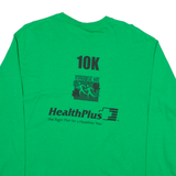 GILDAN 10k Health Plus Mens T-Shirt Green Long Sleeve M