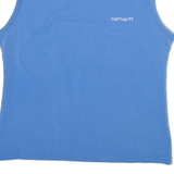 CARHARTT Womens T-Shirt Blue Sleeveless S