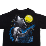 HOT ROCK Wolf Mens T-Shirt Black M
