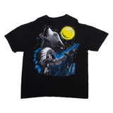 HOT ROCK Wolf Mens T-Shirt Black M