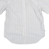 NAUTICA Classic Fit Mens Shirt White Striped M