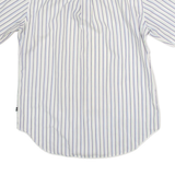 NAUTICA Classic Fit Mens Shirt White Striped M