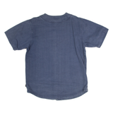 SAMSSY Mens Denim Shirt Blue L