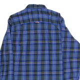 TOMMY HILFIGER Mens Shirt Blue Check Long Sleeve L