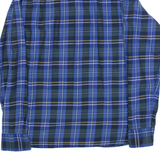 TOMMY HILFIGER Mens Shirt Blue Check Long Sleeve L