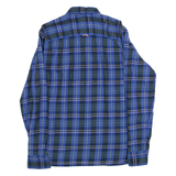 TOMMY HILFIGER Mens Shirt Blue Check Long Sleeve L