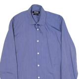 DKNY Slim Fit Mens Plain Shirt Blue Long Sleeve S