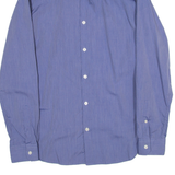 DKNY Slim Fit Mens Plain Shirt Blue Long Sleeve S