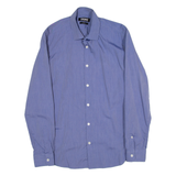 DKNY Slim Fit Mens Plain Shirt Blue Long Sleeve S