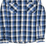 LEVI'S Slim Fit Mens Shirt Blue Gingham Long Sleeve M