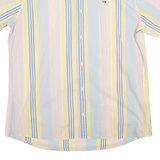 TOMMY JEANS Regular Fit Mens Shirt Blue Striped 2XL
