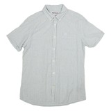 BARBOUR Tailored Fit Mens Shirt Blue Striped M