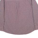 CHAPS Mens Shirt Maroon Gingham Long Sleeve XL