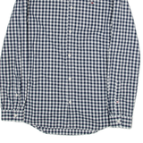 TOMMY JEANS Slim Fit Mens Shirt Grey Gingham Long Sleeve S