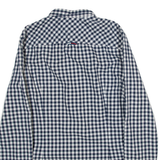 TOMMY JEANS Slim Fit Mens Shirt Grey Gingham Long Sleeve S