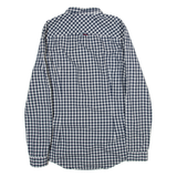 TOMMY JEANS Slim Fit Mens Shirt Grey Gingham Long Sleeve S