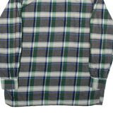 EXPLORER Mens Shirt Green Check Long Sleeve L