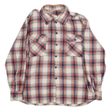 BAILO Mens Shirt Red Check Long Sleeve L