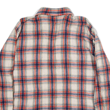 BAILO Mens Shirt Red Check Long Sleeve L
