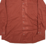 KLEPPER Mens Shirt Red Check Long Sleeve L